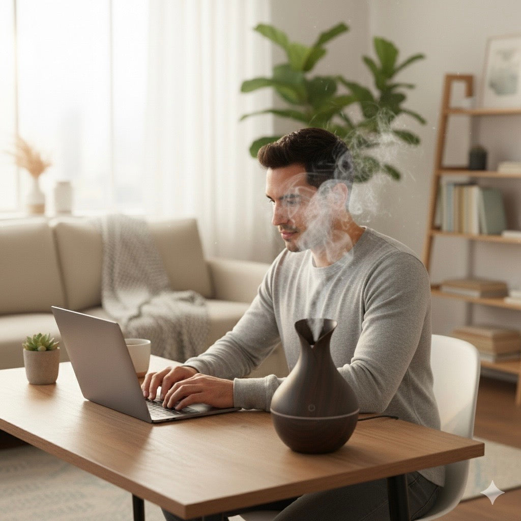 Luxury Dark Brown Ultrasonic Humidifier