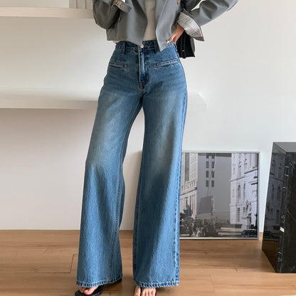 Retro High Waist Jeans For Women