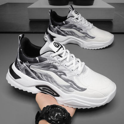 Men’s Spring Casual Mesh Sneakers – Breathable Chunky Sports Shoes
