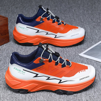 Men’s Color block Sneakers – Outdoor Hiking & Casual Sports Shoes