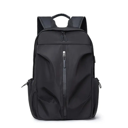 PU Backpack Fashion Large Capacity Men's Casual Backpack Commuter Trend Backpack Student School Bag
