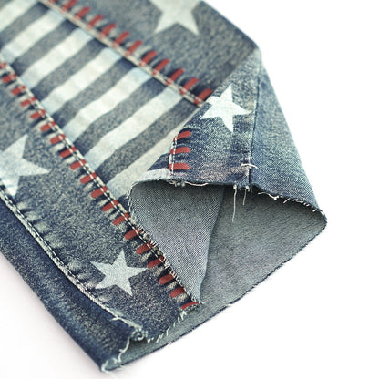 Vintage Star Pattern Jeans