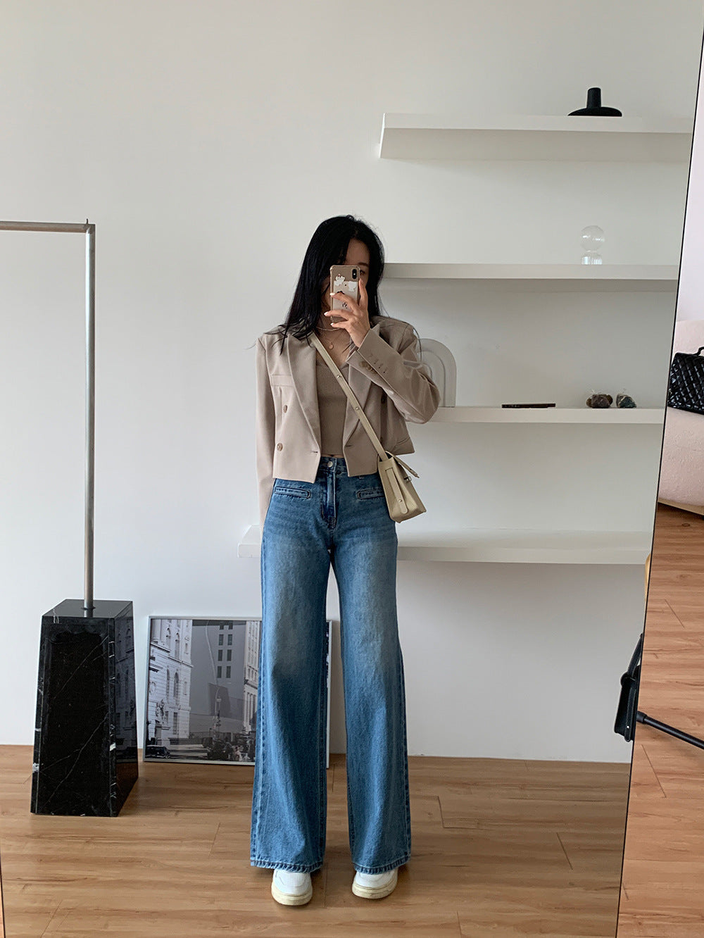 Retro High Waist Jeans For Women