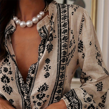 Women's Elegant Printed Blouse