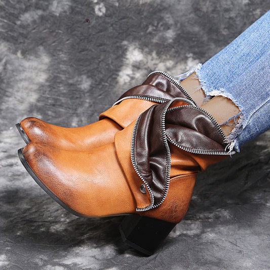 Thick Heel Women Fashion Single Shoes