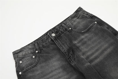 Punk Make Old Ripped Denim Pants Men