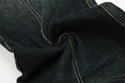 American High Street Wide Leg Denim Trousers Men