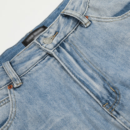 American High Street Wide Leg Denim Trousers Men