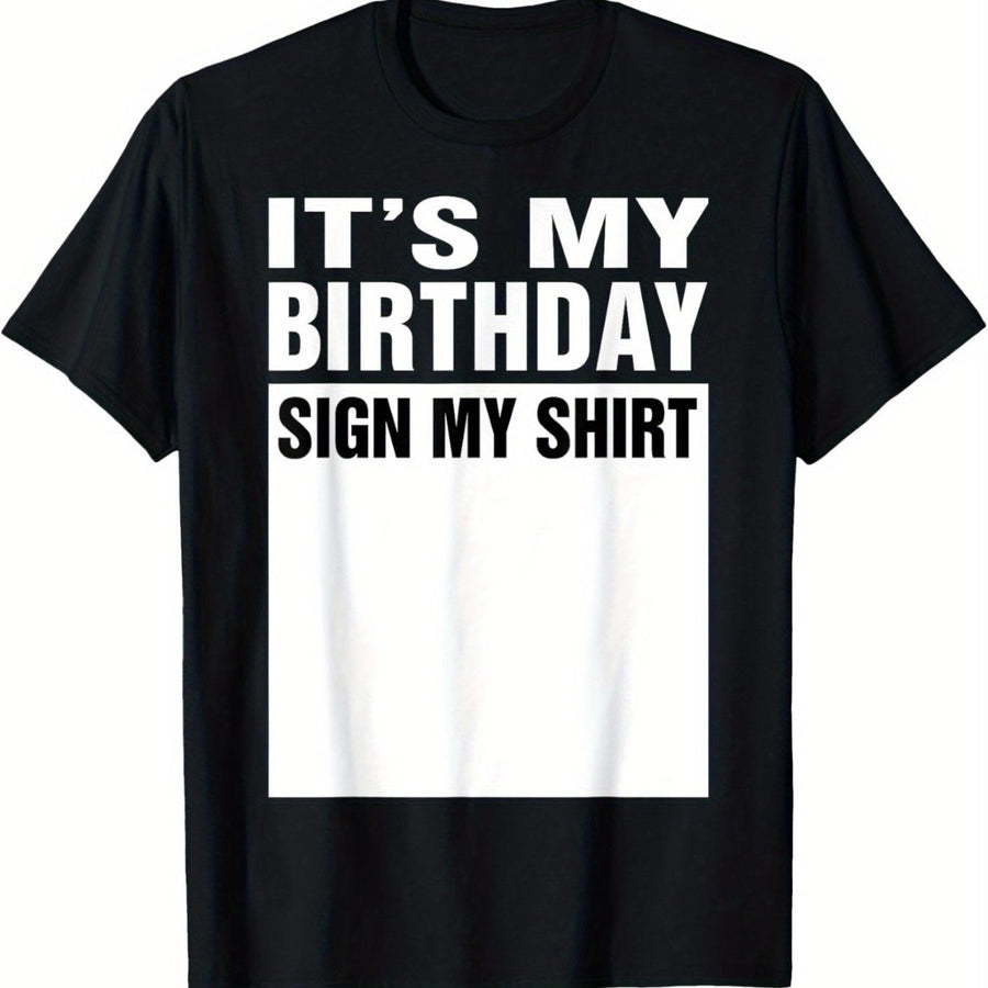 My Birthday Logo T-shirt
