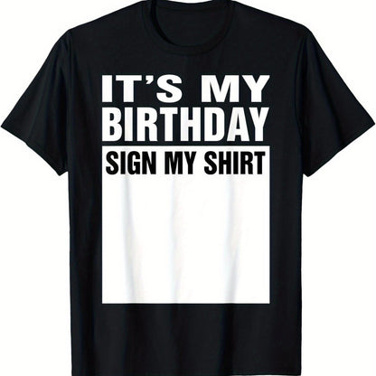My Birthday Logo T-shirt