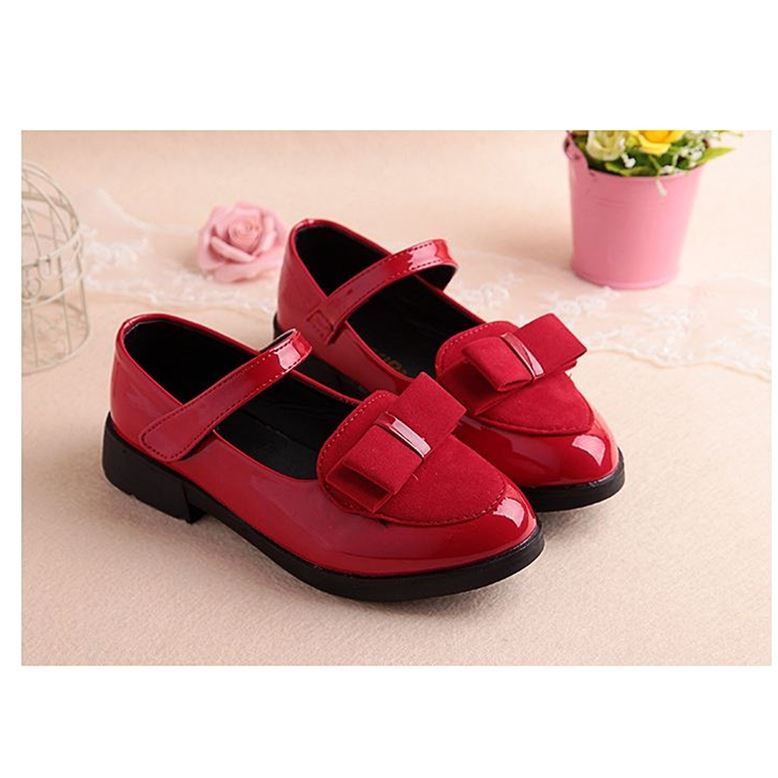 Girls’ Leather Sneakers – Kids School Baby Princess Shoes