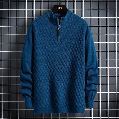 Diamond Lattice Sweater For Men