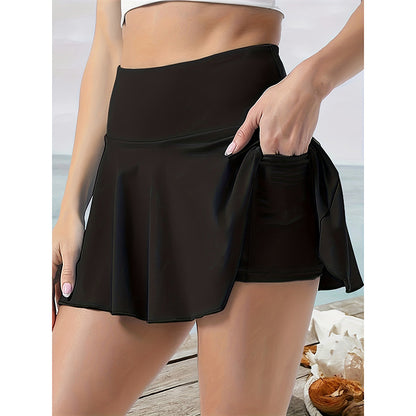 Women Tennis Skirt Golf Skorts Athletic High Waisted With Pockets Inner Shorts Sport Workout
