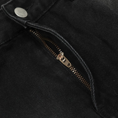 Inkjet Straight-leg Denim Overalls Men