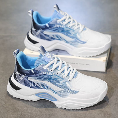 Men’s Spring Casual Mesh Sneakers – Breathable Chunky Sports Shoes