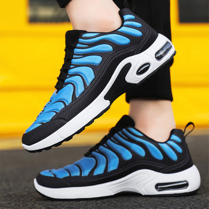 Men’s Air Cushion Sneakers | Color block Lace-Up Fashion Sports & Casual Shoes