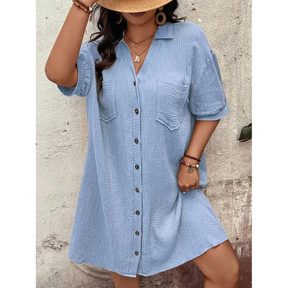 Women's Cotton Shirt Dress