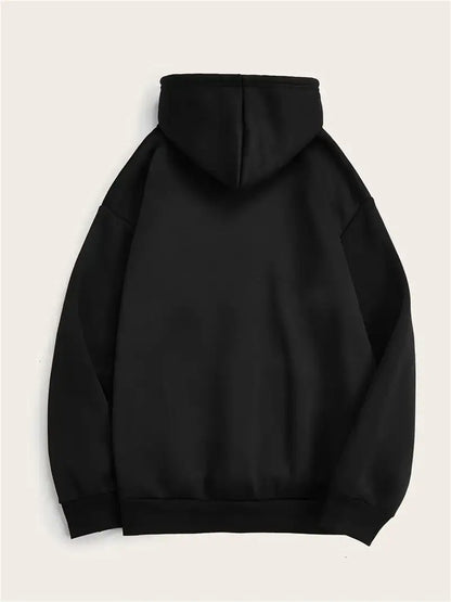 Women's Casual Polyester Hoodie With Rib-Knit Detail