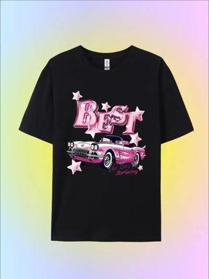 The Best Stargazing Women Ladies' Casual Loose Short Sleeves