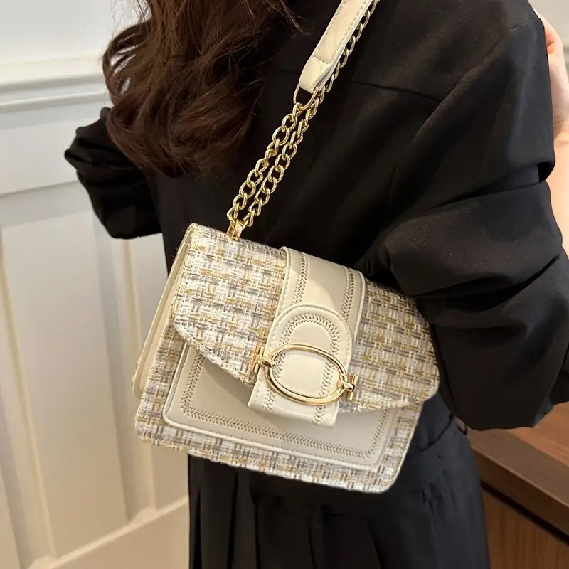 Women’s PU Crossbody Bag – Small Luxury Chain Shoulder Purse