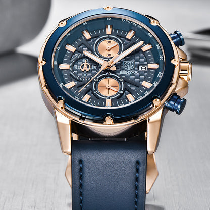 Men’s Multifunctional Quartz Watch