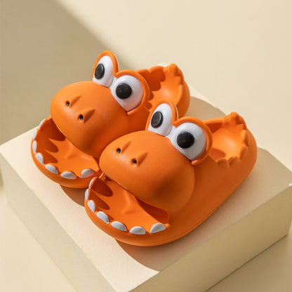 Kids Dinosaur Slippers – Cute Summer EVA Cartoon Sandals for Children & Parents