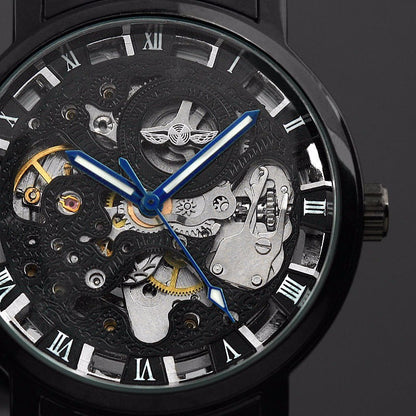 Men’s All-Black Automatic Mechanical Fashion Watch