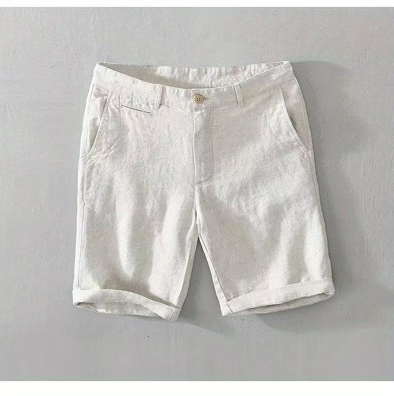 Men's Casual Solid Color Pants Breathable Shorts