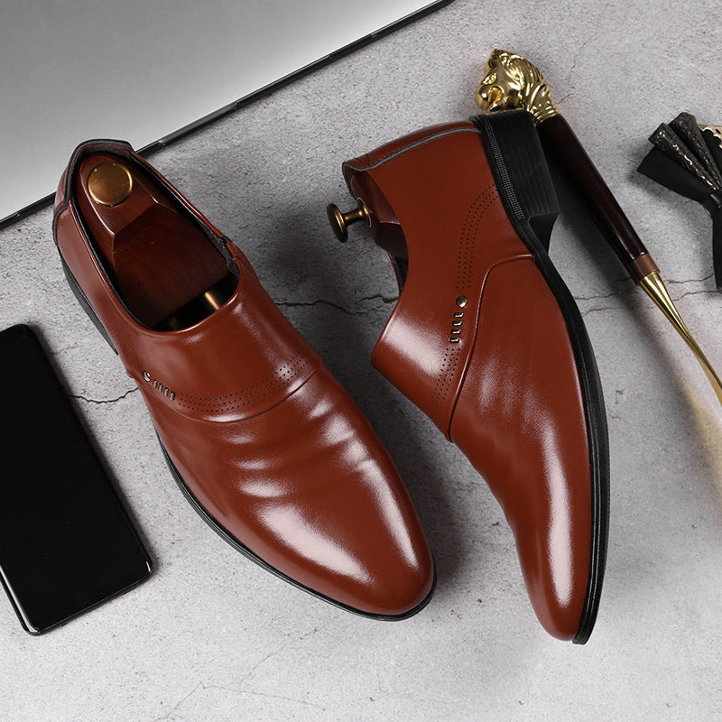 Men’s Casual Leather Pointed Toe Shoes