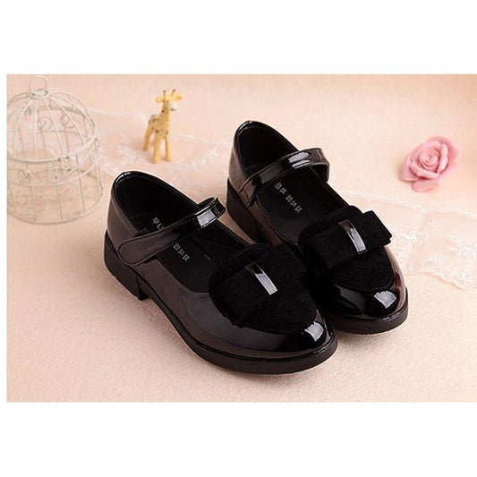 Girls’ Leather Sneakers – Kids School Baby Princess Shoes