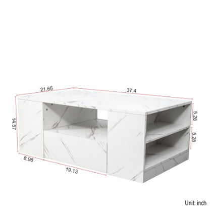 Modern LED Coffee Table & Storage