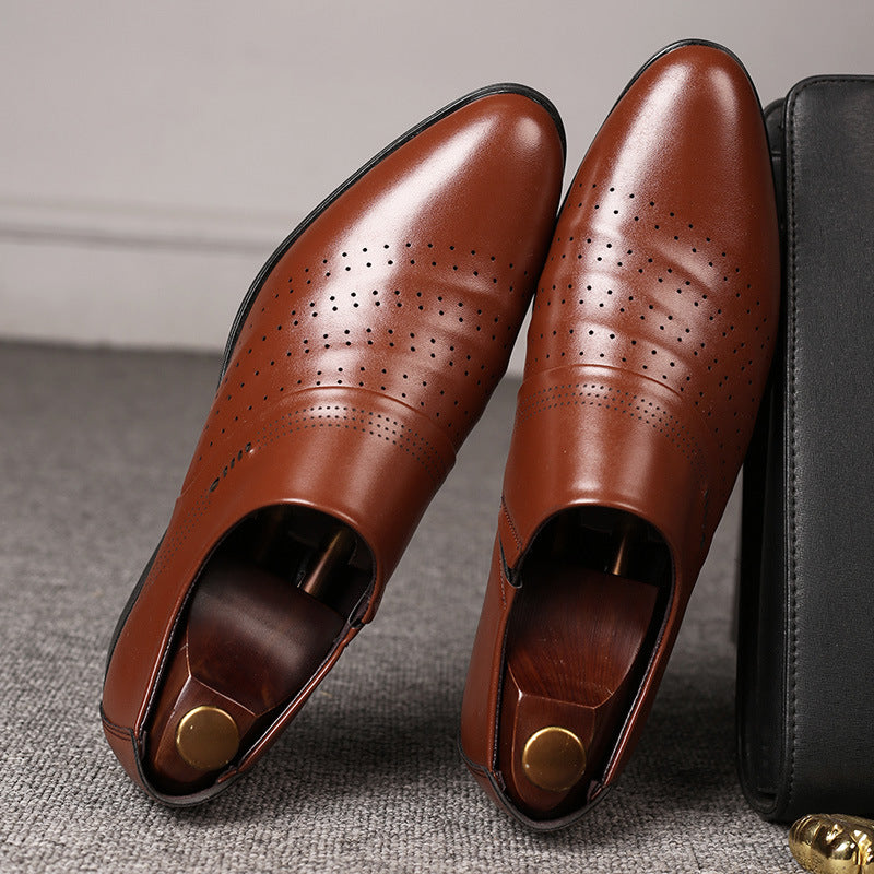 Men’s Casual Leather Pointed Toe Shoes