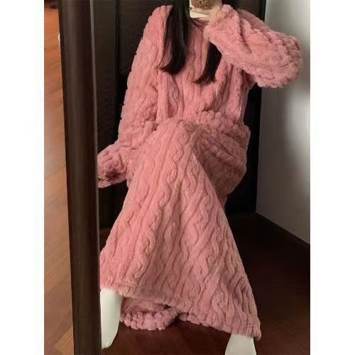 Winter Coral Fleece Sleepwear Women's Nightgown