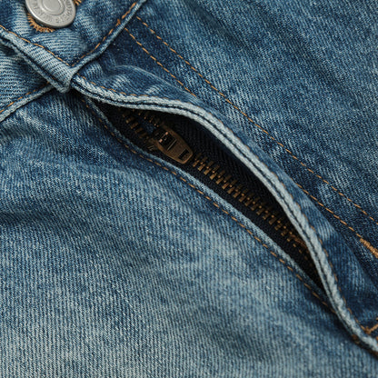 Water Denim Straight-leg Trousers Men