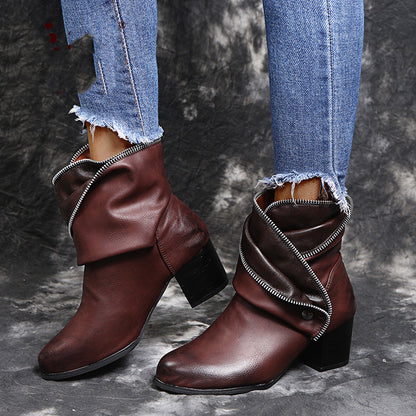 Thick Heel Women Fashion Single Shoes