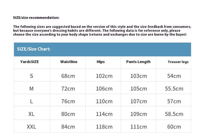 Fashion Denim Loose Straight Trousers Men