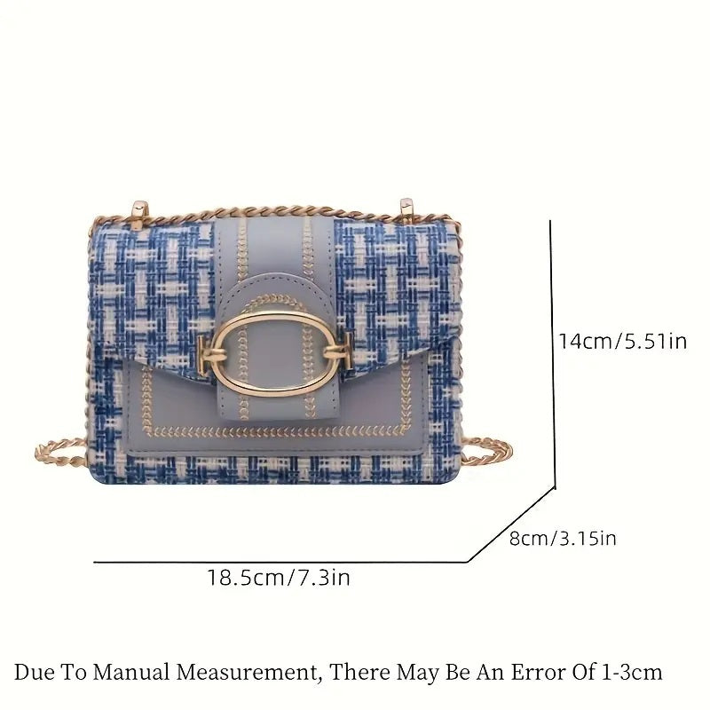 Women’s PU Crossbody Bag – Small Luxury Chain Shoulder Purse