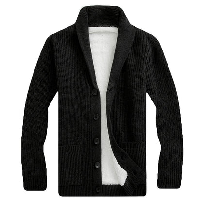 Autumn And Winter Sweater Knitwear Men's Cardigan Lapel
