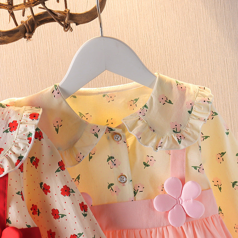 Toddler Baby Girls’ Autumn Skirt – Cute Floral Dress Clothes