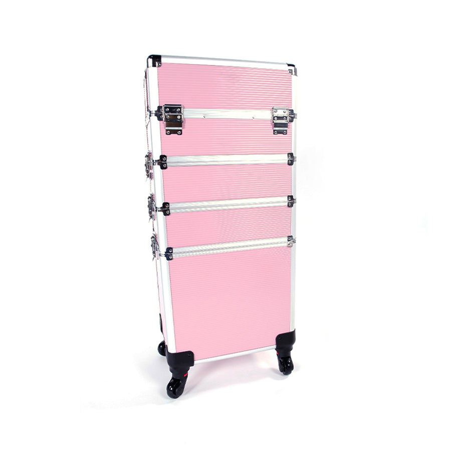 4-in-1 Aluminum Alloy, Trolley, Vanity Case, Embroidery Box
