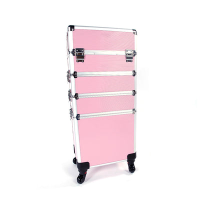 4-in-1 Aluminum Alloy, Trolley, Vanity Case, Embroidery Box