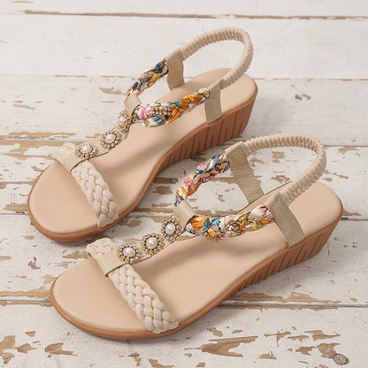 Bohemian Braided Sandals For Women