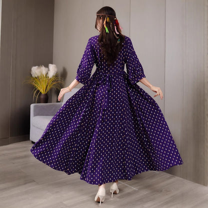 Ethnic Embroidery Large Swing Bohemian Style Dress