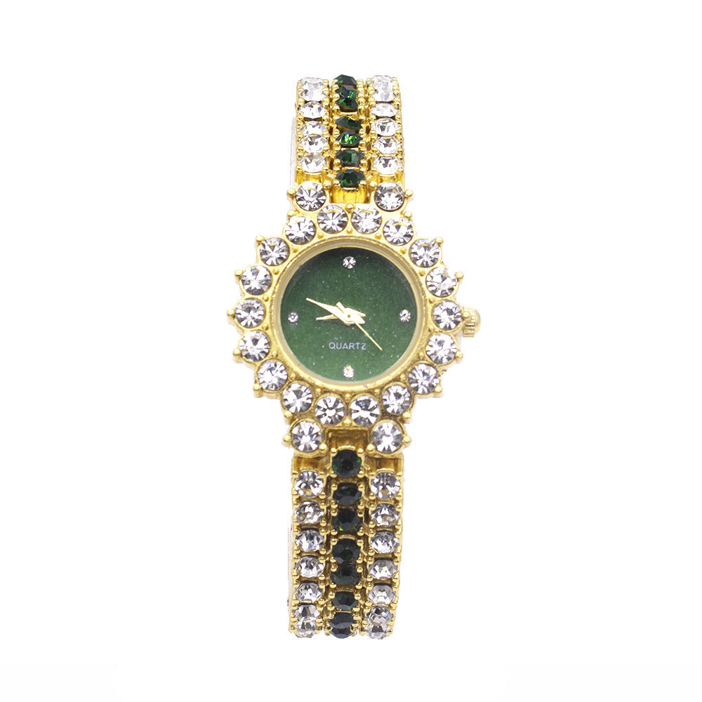 Steel Band Bracelet Two-Piece Watch Set