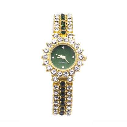 Steel Band Bracelet Two-Piece Watch Set