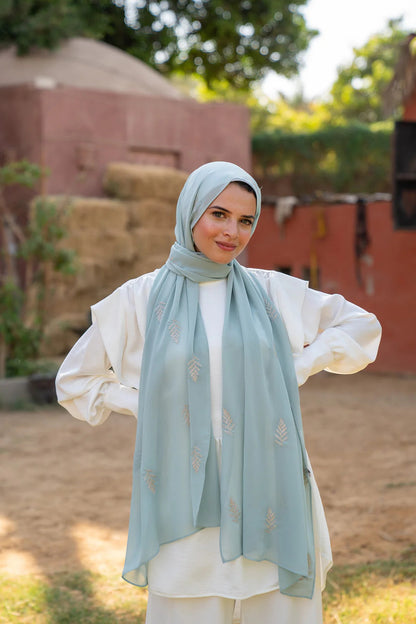 Satin Printed Hijab Printed Shawl Headscarf