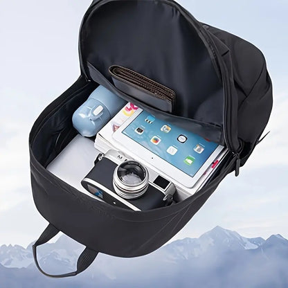 PU Backpack Fashion Large Capacity Men's Casual Backpack Commuter Trend Backpack Student School Bag