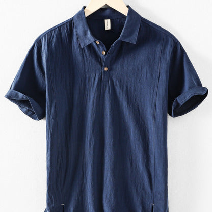 Men's Linen Shirt Solid Color