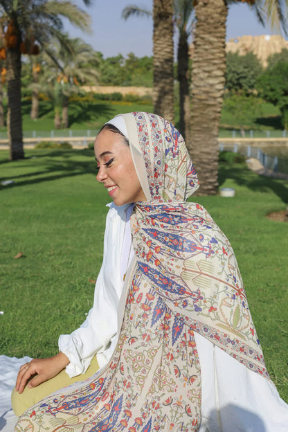 Satin Printed Hijab Printed Shawl Headscarf