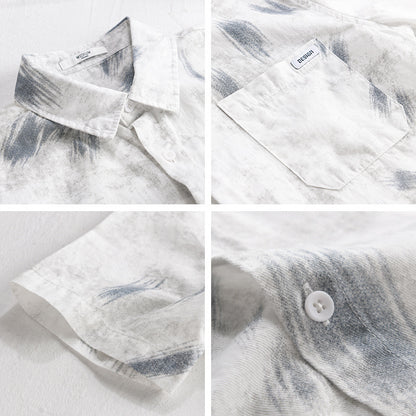 Summer Menswear Simple Printed All-matching Short Sleeve